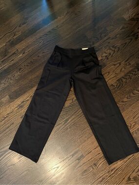 Max Studio Black Wide-Leg Womens Pants Large